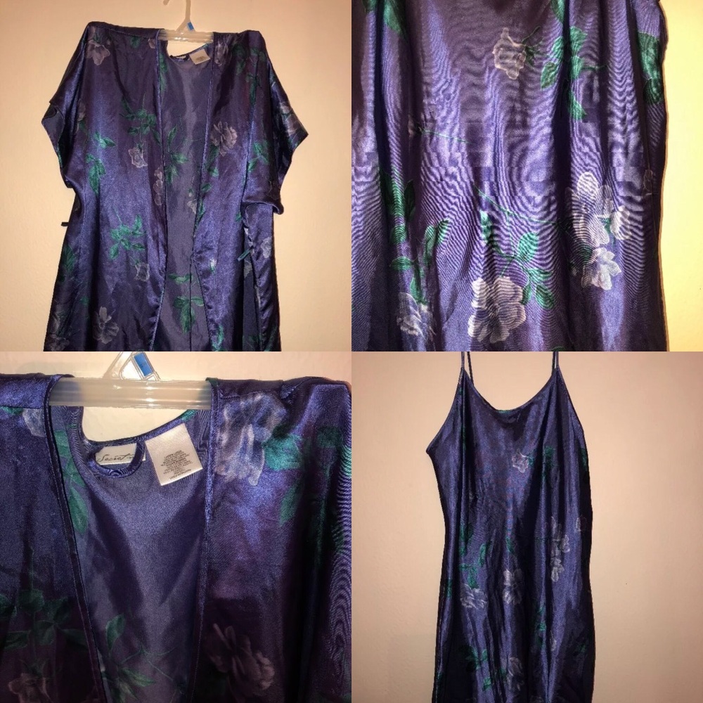 🛍3 for $15 3PC Beautiful Purple Nightgown Set